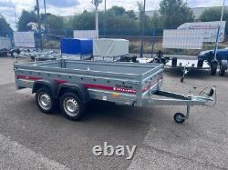 New Twin Axle FLAT Trailer UNBRAKED 750kg 10 ft x 5 ft 300cm x 150cm