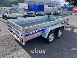 New Twin Axle TILT Trailer UNBRAKED 750kg 10 ft x 5 ft 300cm x 150cm