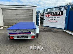 New Twin Axle Trailer Bed UNBRAKED Flat Cover 750kg 8.7ft x 4.4ft 263cm x 133cm