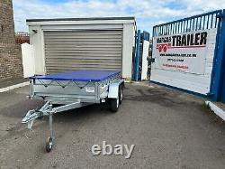 New Twin Axle Trailer Bed UNBRAKED Flat Cover 750kg 8.7ft x 4.4ft 263cm x 133cm