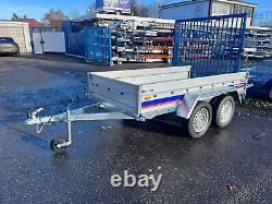 New Twin Axle Trailer UNBRAKED 750kg 8.7 ft x 4.4 ft 263cm x 133cm