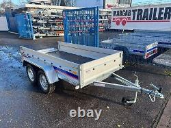 New Twin Axle Trailer UNBRAKED 750kg 8.7 ft x 4.4 ft 263cm x 133cm