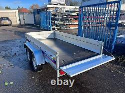 New Twin Axle Trailer UNBRAKED 750kg 8.7 ft x 4.4 ft 263cm x 133cm