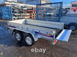 New Twin Axle Trailer UNBRAKED 750kg 8.7 ft x 4.4 ft 263cm x 133cm