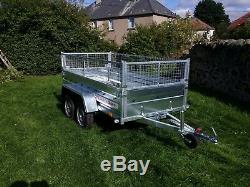 New trailer 8.7 x 4.1 twin axle-build, side and mesh