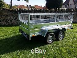 New trailer 8.7 x 4.1 twin axle-build, side and mesh
