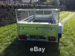 New trailer 8.7 x 4.1 twin axle-build, side and mesh