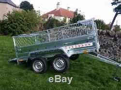 New trailer 8.7 x 4.1 twin axle-build, side and mesh