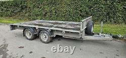 Nugent F3720h Flatbed Trailer 12 X6 Ifor Williams Twin Axle