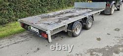 Nugent F3720h Flatbed Trailer 12 X6 Ifor Williams Twin Axle