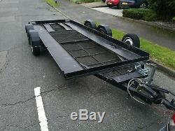 Old model Brian James twin axle car trailer transporter 16ft