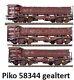 Piko 58344 Set 3 Twin Axle Tipping Trailer Aged Optional Märklinachsen Free 1