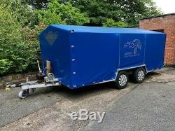 PRG Twin Axle Hydraulic Tilt Car Transporter Trailer with Cover and Manual Winch