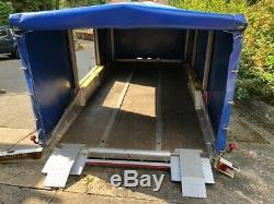 PRG Twin Axle Hydraulic Tilt Car Transporter Trailer with Cover and Manual Winch