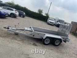 Plant Trailer Mini Digger 2700kg Indespension Twin Axle Beaver Tail Utility
