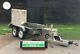 Plant Trailer Twin Axle 3ft X 7ft Farm Road Yard Tractor Twin Ring Hitch