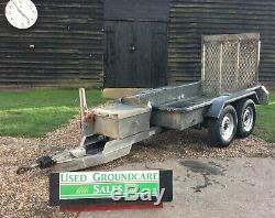 Plant Trailer Twin Axle 3ft x 7ft Farm Road Yard Tractor Twin RING HITCH