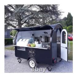 Premium Black Catering Trailer Twin Axle Mobile Food Unit