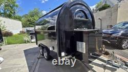Premium Black Catering Trailer Twin Axle Mobile Food Unit