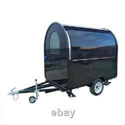 Premium Black Catering Trailer Twin Axle Mobile Food Unit