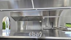 Premium Black Catering Trailer Twin Axle Mobile Food Unit