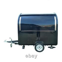 Premium Black Catering Trailer Twin Axle Mobile Food Unit