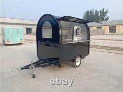 Premium Black Catering Trailer Twin Axle Mobile Food Unit