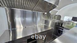 Premium Black Catering Trailer Twin Axle Mobile Food Unit