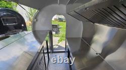 Premium Black Catering Trailer Twin Axle Mobile Food Unit