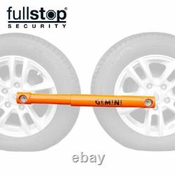 PurpleLine Full Stop Gemini Twin Axle Caravan Wheel Lock Clamp High Security NEW