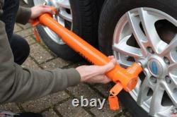 PurpleLine Full Stop Gemini Twin Axle Caravan Wheel Lock Clamp High Security NEW