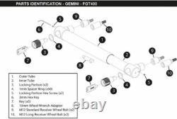 PurpleLine Full Stop Gemini Twin Axle Caravan Wheel Lock Clamp High Security NEW