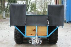 Quad Bike ATV Shooting Flatbed Transporter Twin Axle Trailer Hardly Used A1