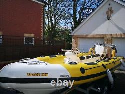 RIB Boat 5.95m on a Twin Axle Trailer