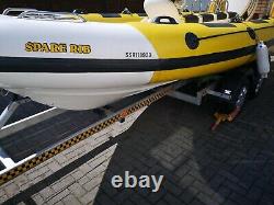 RIB Boat 5.95m on a Twin Axle Trailer