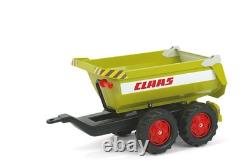 Rolly Claas Half Pipe 4 Wheel Twin Axle Trailer Kids Pedal Tractor Ride On Toy