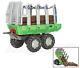 Rolly Toys Timber Logging Tree Felling Twin Axle Trailer With Logs