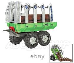 Rolly Toys Timber Logging Tree felling Twin Axle Trailer with Logs