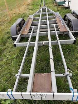 SBS BK3000 Twin Axle Boat Trailer with bow snubber & winch For bilge keel boat