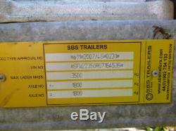 SBS twin axle boat trailer