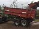 Salop Smt-12p Twin Axle Tipping Trailer For Tractor, Horse Muck, Potatoes Corn