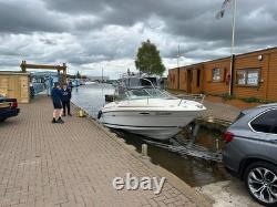 Sea Ray 215 Express Cruiser Boat with twin axle braked Trailer