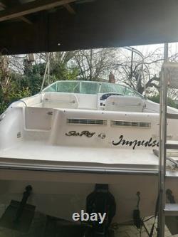 Sea Ray 215 Express Cruiser Boat with twin axle braked Trailer