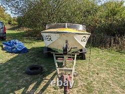 Speedboat / Jet boat, project, V8, with twin axle trailer