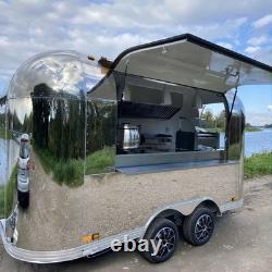 Stainless Steel Twin Axle Catering Trailer Mobile Coffee Event Unit