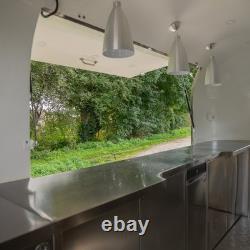 Stainless Steel Twin Axle Catering Trailer Mobile Coffee Event Unit