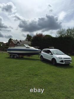 Sunbird Corsica speedboat and twin axle trailer