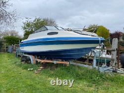 Sunbird Corsica speedboat and twin axle trailer