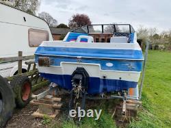 Sunbird Corsica speedboat and twin axle trailer