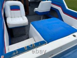 Sunbird Corsica speedboat and twin axle trailer
